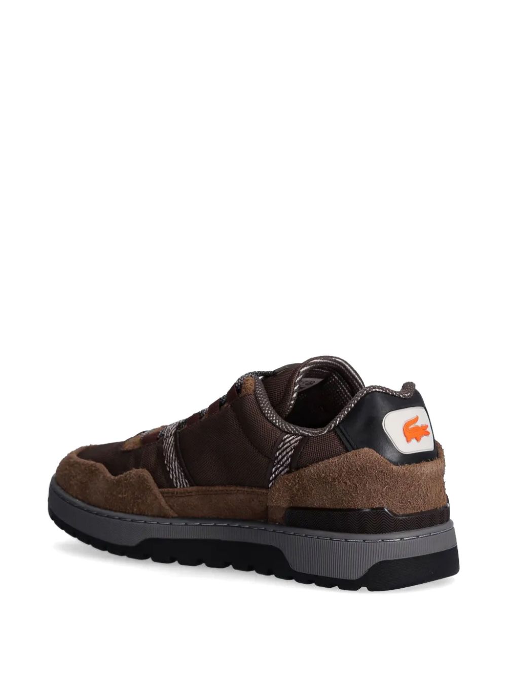 Lacoste logo-patch sneakers Brown