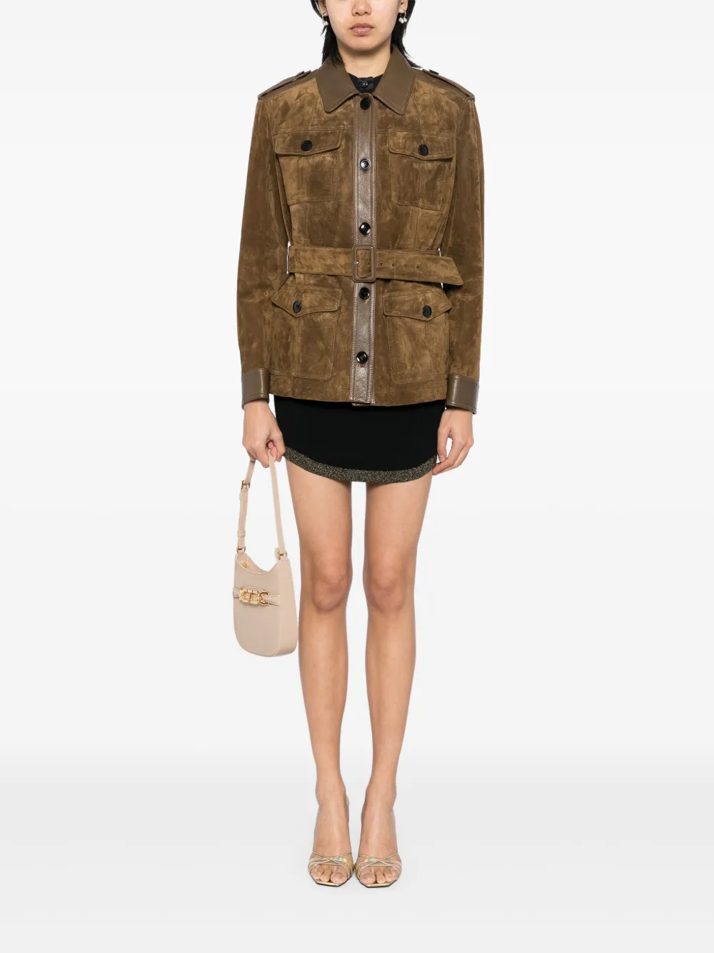 TOM FORD veste en daim à fronces | Vestes en cuir | Image 2