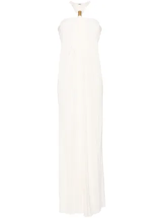 TOM FORD Halter Neck Evening Dress | White | FARFETCH