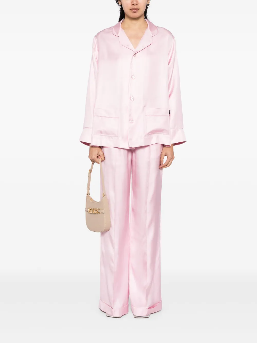 TOM FORD Zijden broek - Roze