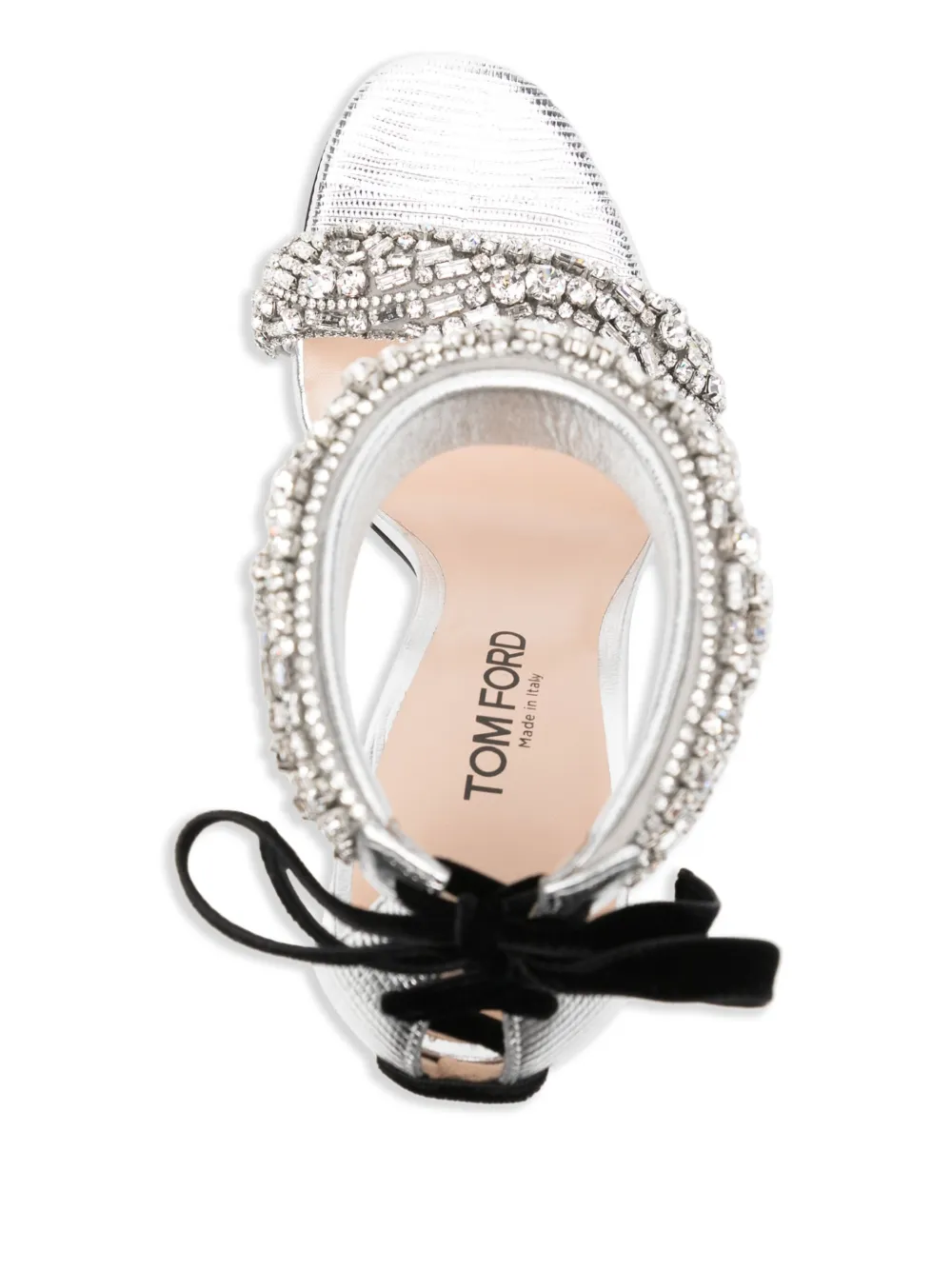 TOM FORD 85mm Edie sandals Silver