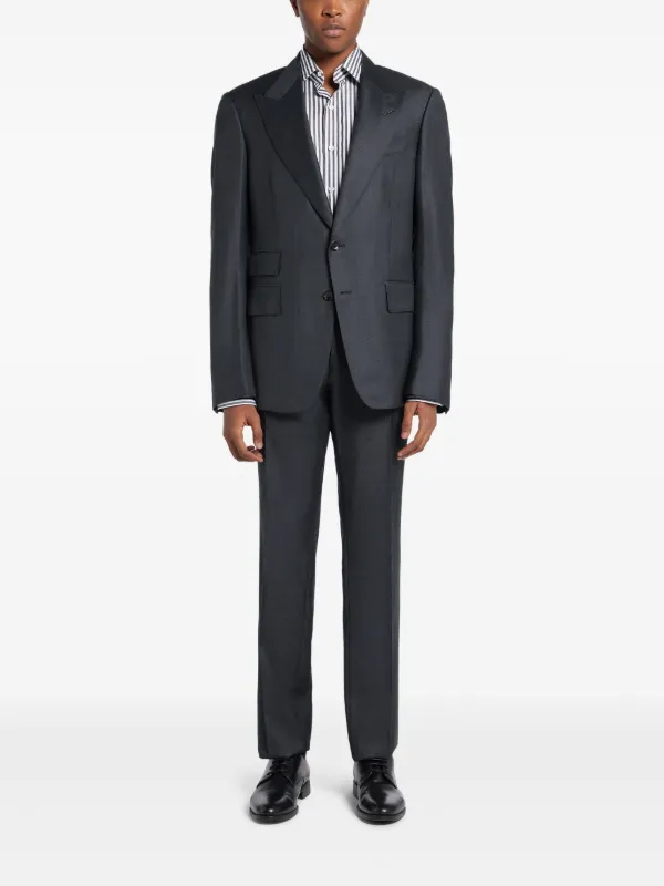 TOM FORD single-breasted Suit | Grey | FARFETCH