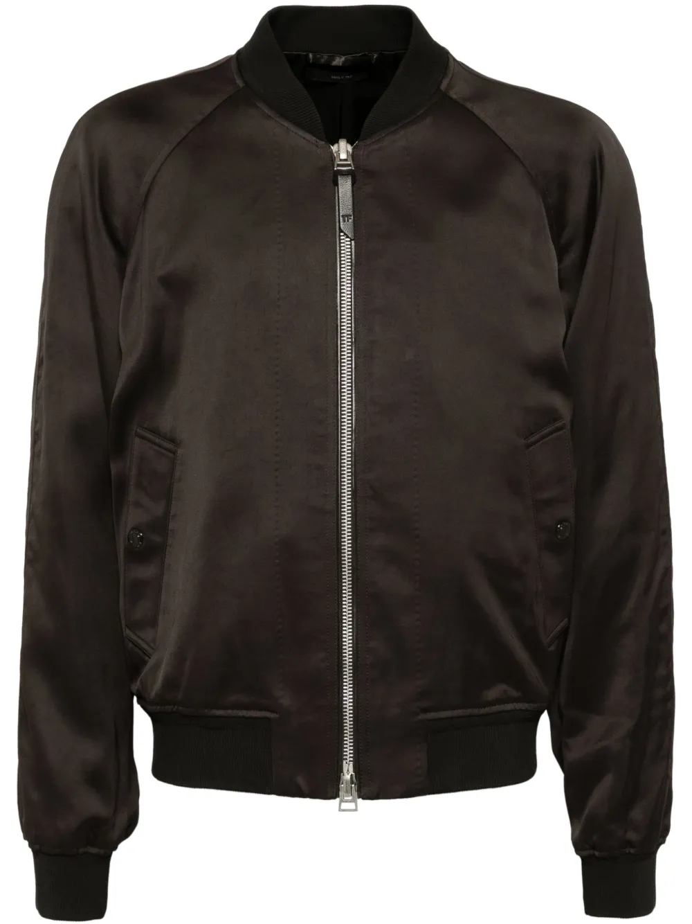 TOM FORD twill bomber jacket | Brown | Image 1