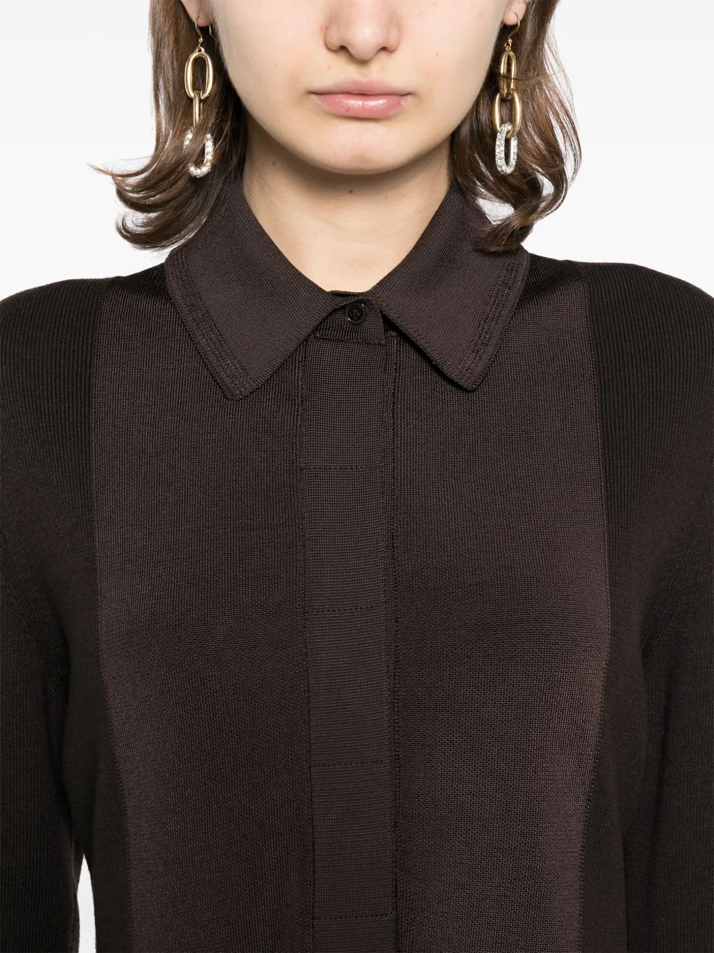 TOM FORD Gebreide jurk Bruin
