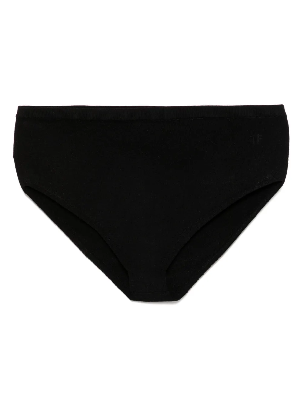 TOM FORD Slip met geborduurd logo Zwart