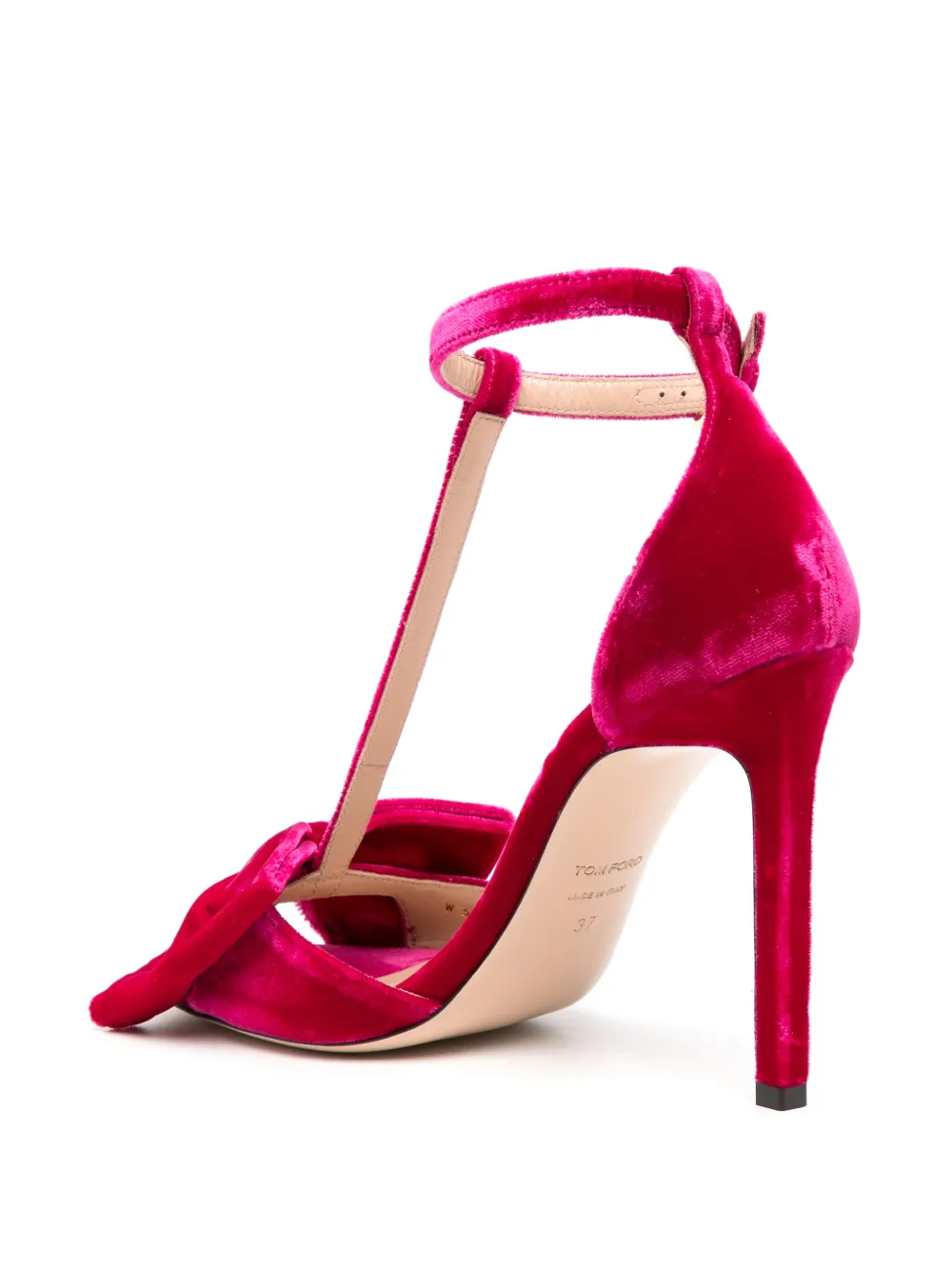 TOM FORD velvet sandals Pink