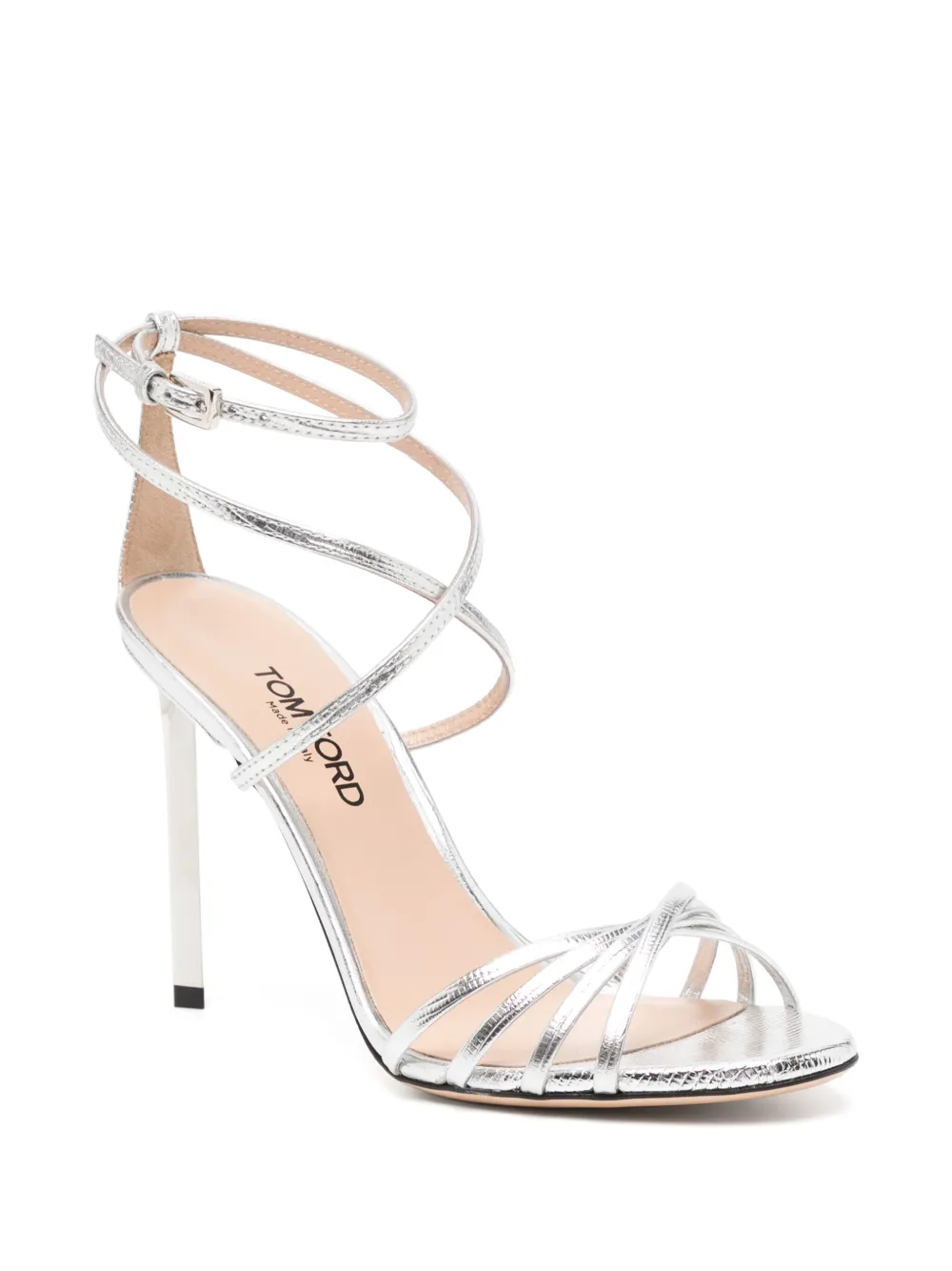 tomford TOM FORD Leren sandalen - Zilver