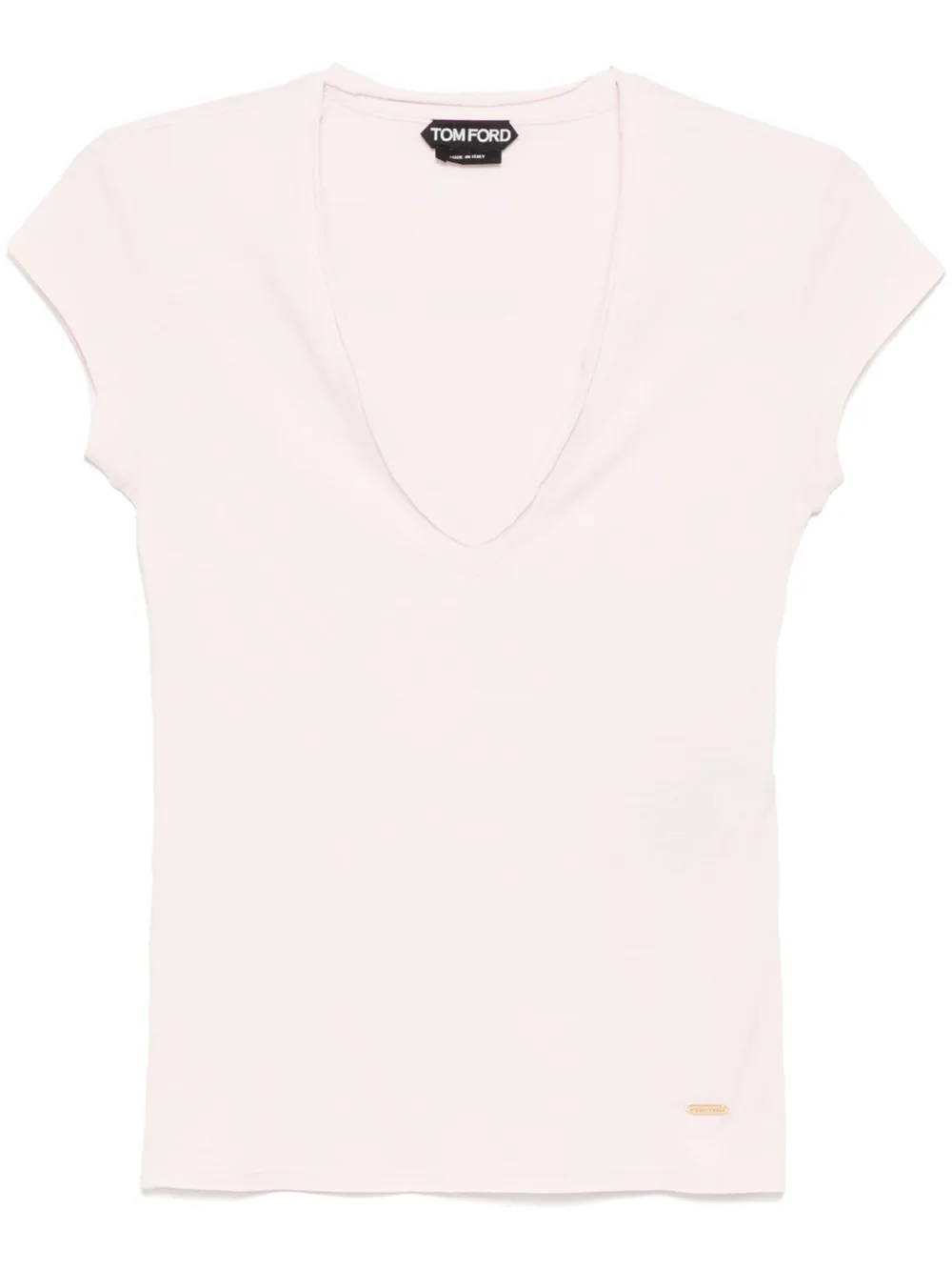 TOM FORD T-shirt met V-hals Roze