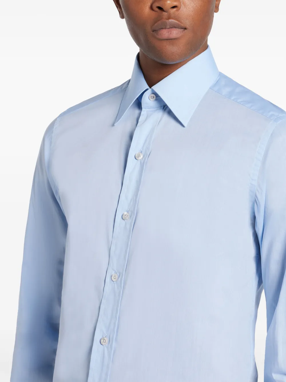 TOM FORD Katoenen overhemd Blauw