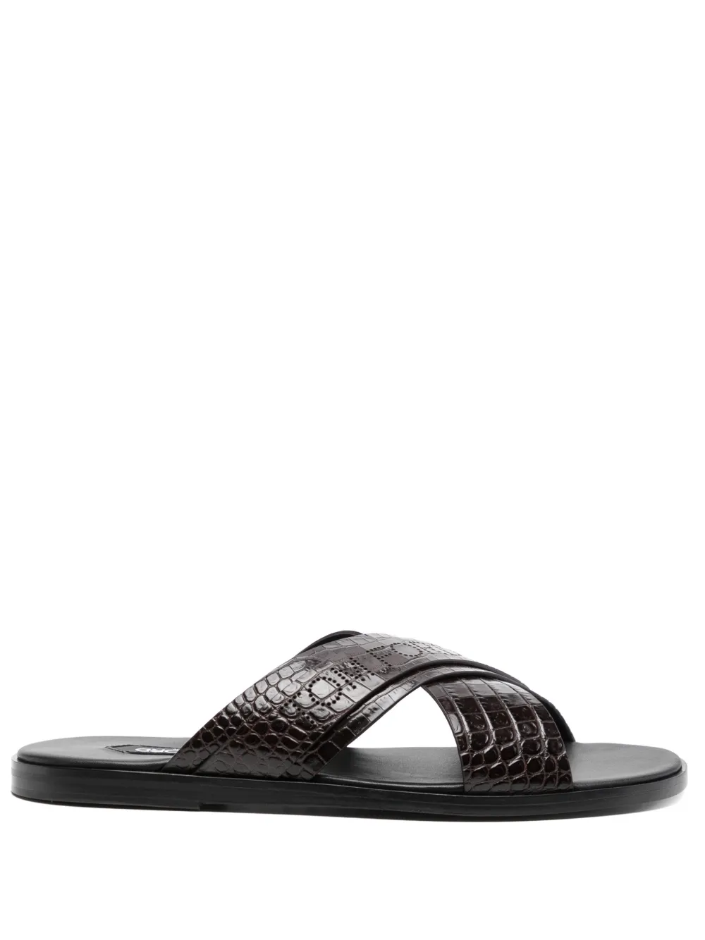 TOM FORD Leren sandalen Bruin