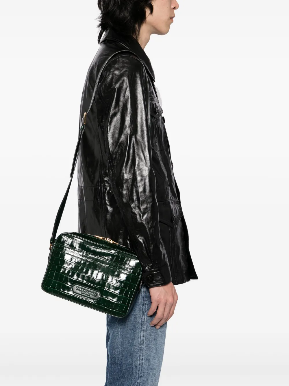 TOM FORD axelväska i läder | Image 2