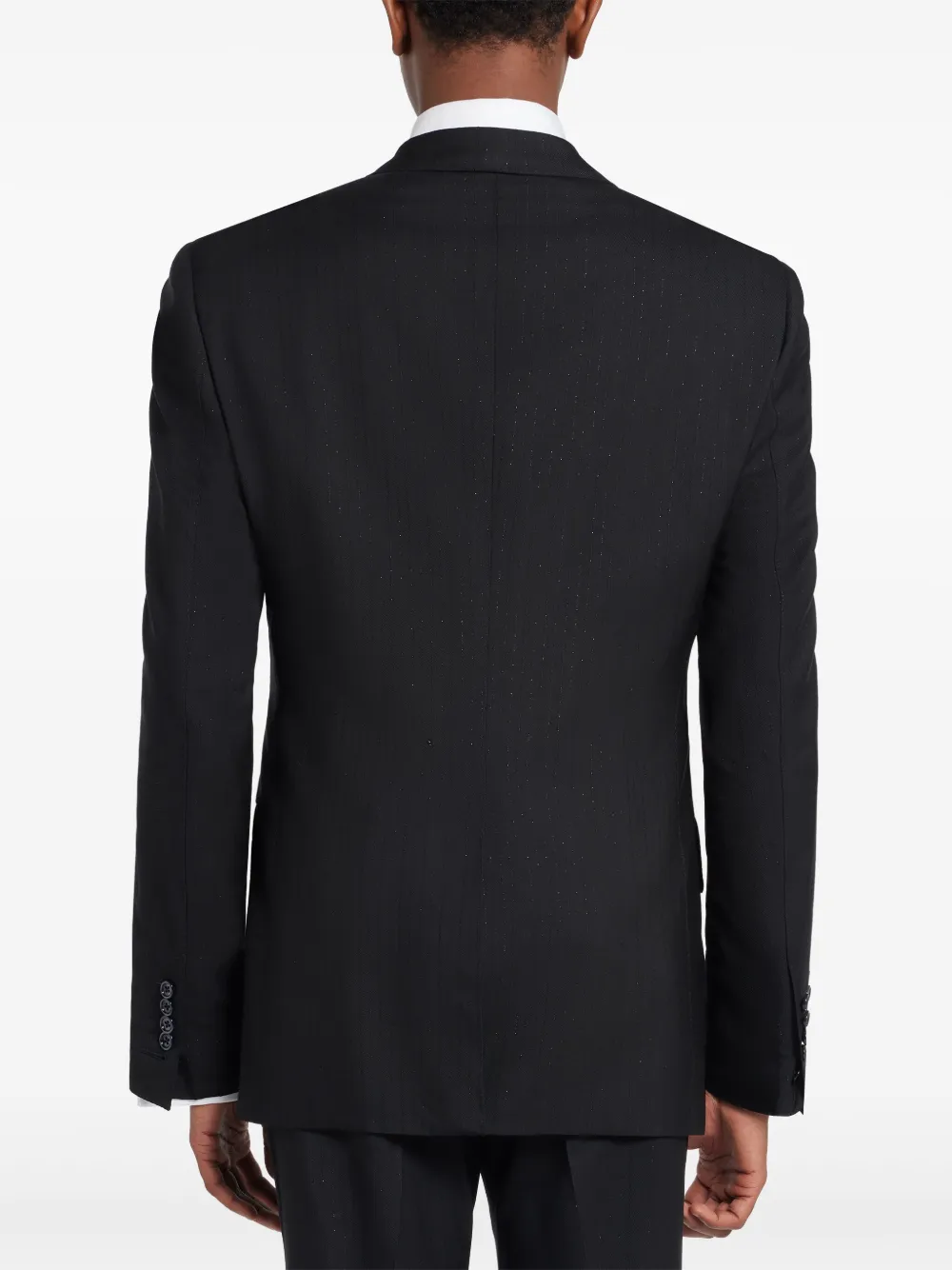 TOM FORD Blazer met enkele rij knopen Zwart