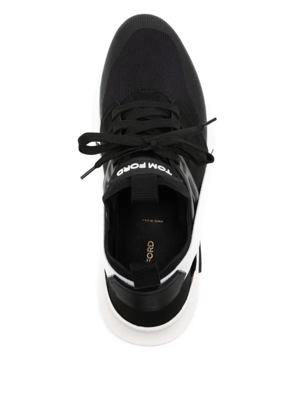 TOM FORD Jago Panelled Sneakers | Black | FARFETCH