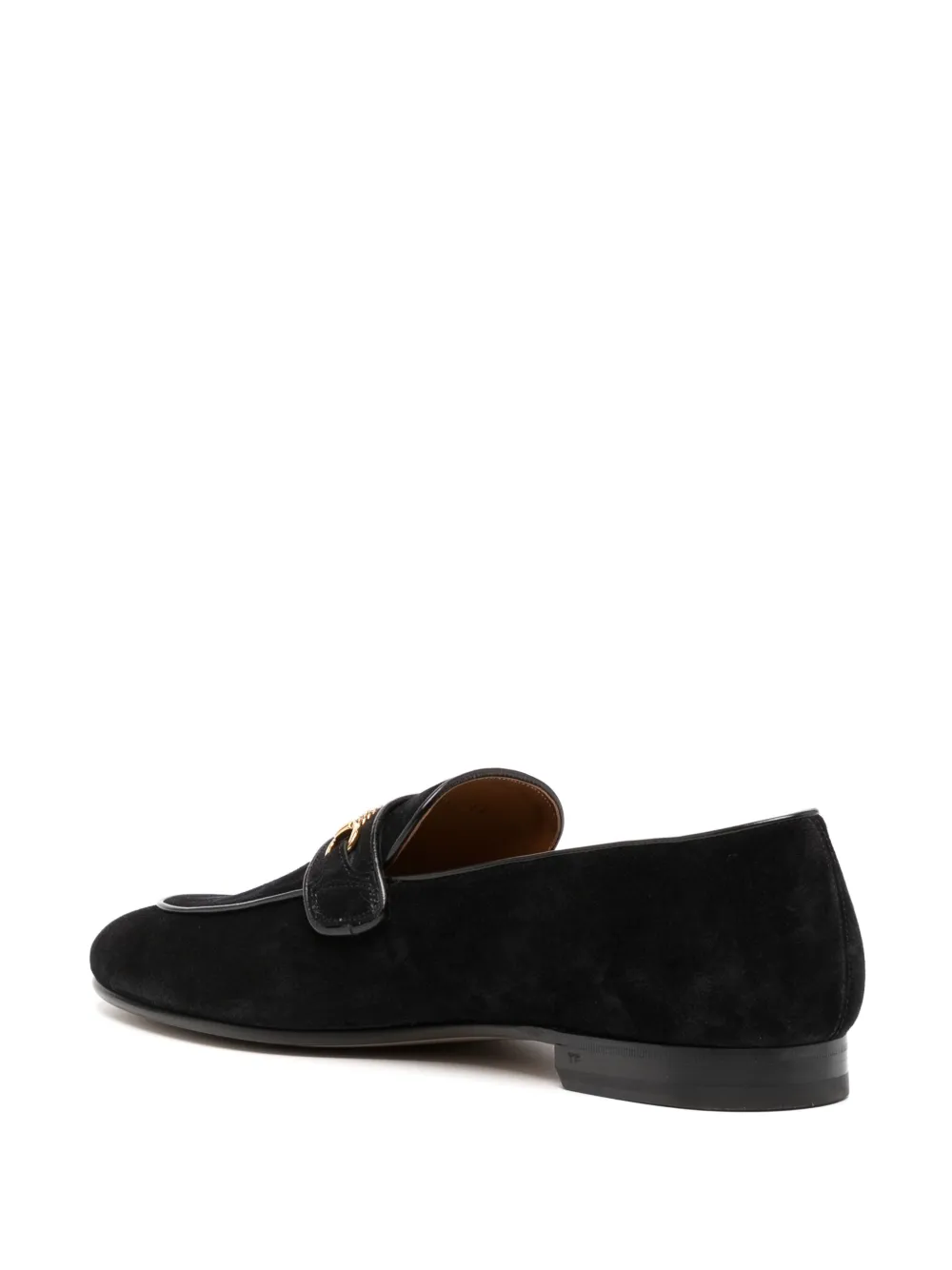 TOM FORD Leren loafers Zwart