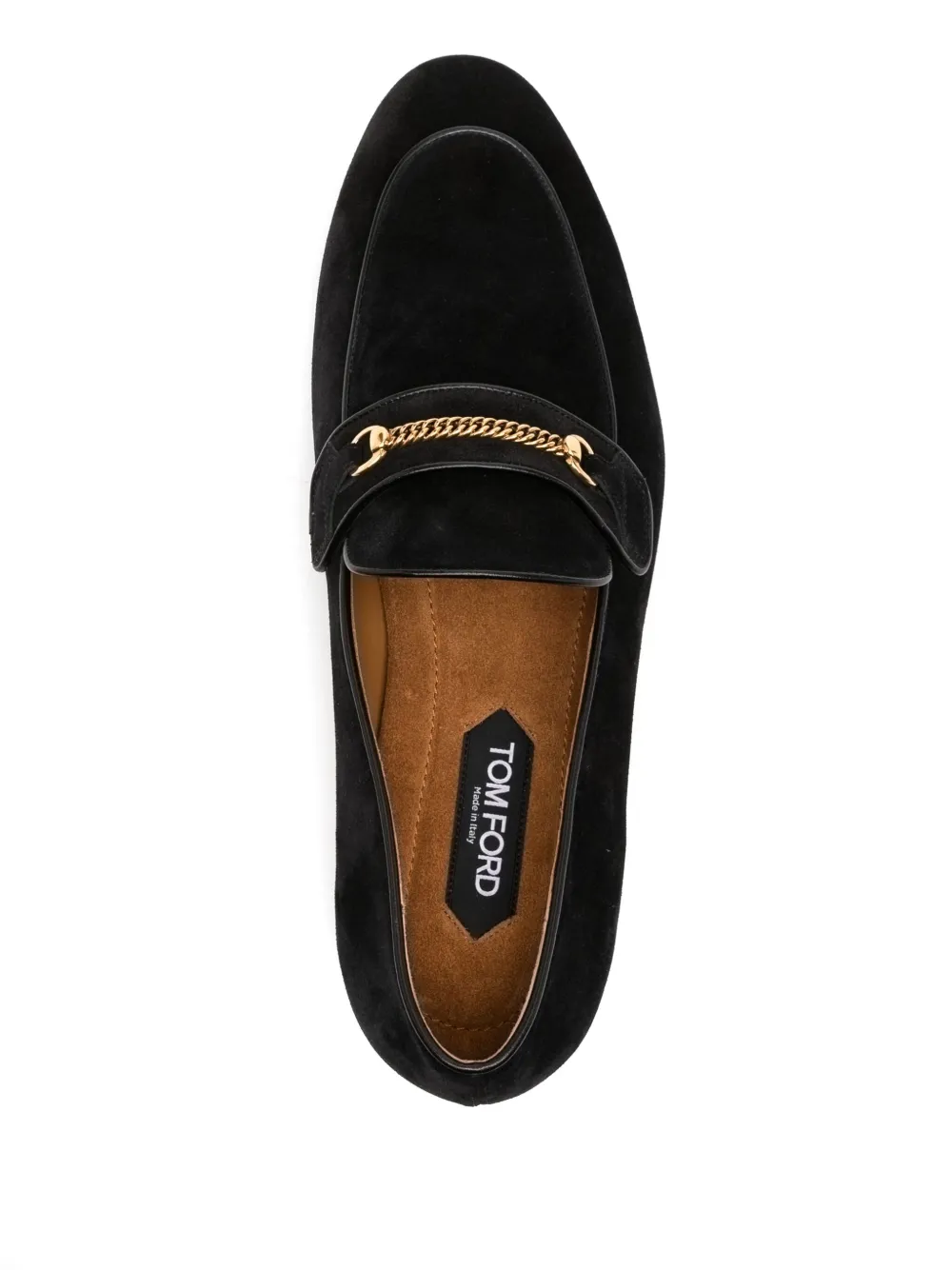 TOM FORD Leren loafers Zwart