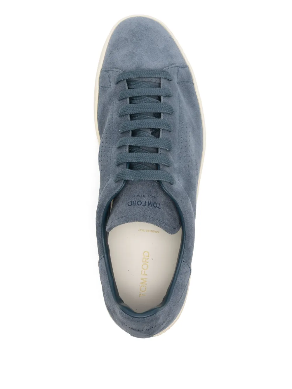 TOM FORD Leren sneakers Blauw
