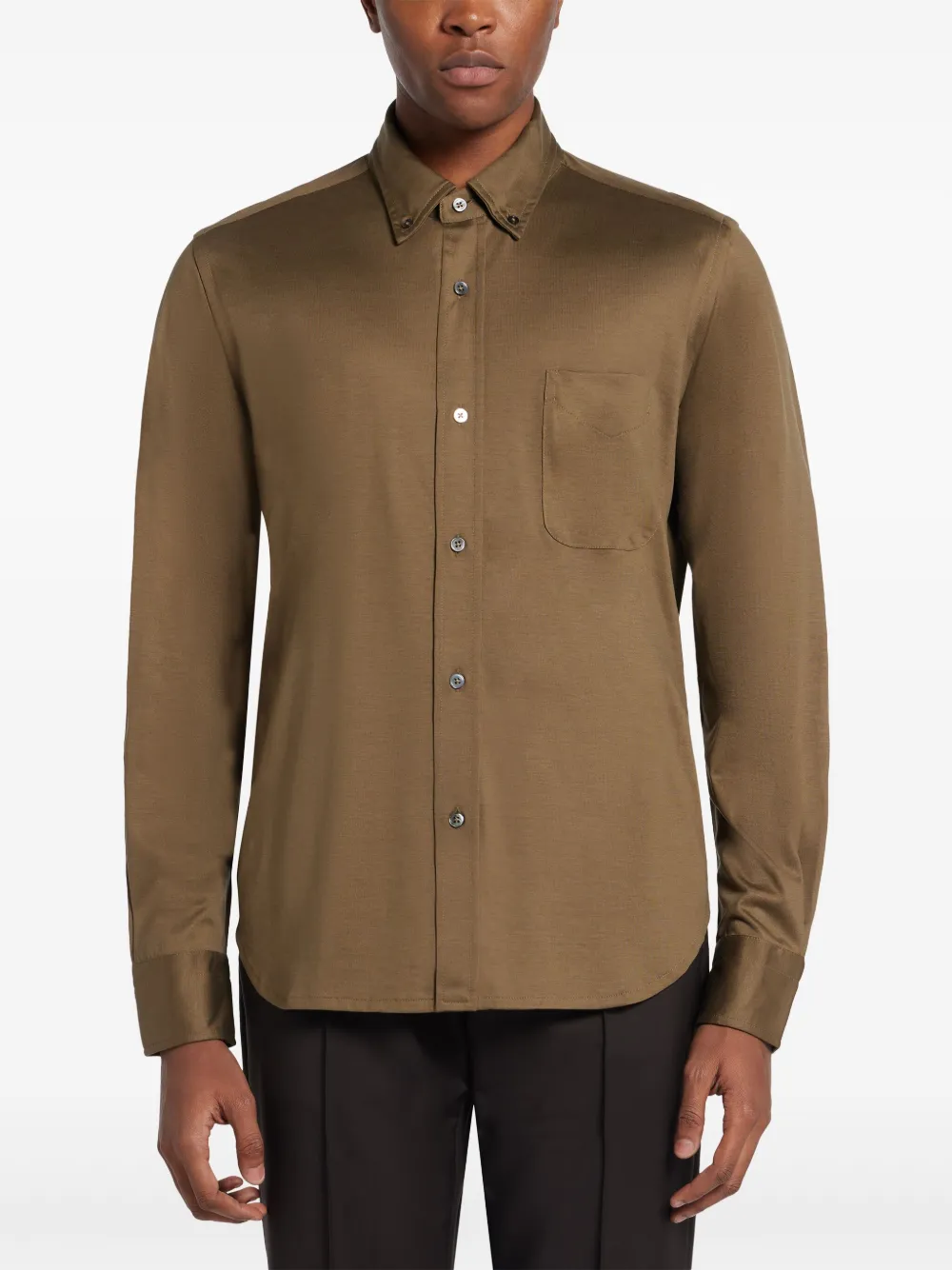 TOM FORD Overhemd met lange mouwen Bruin