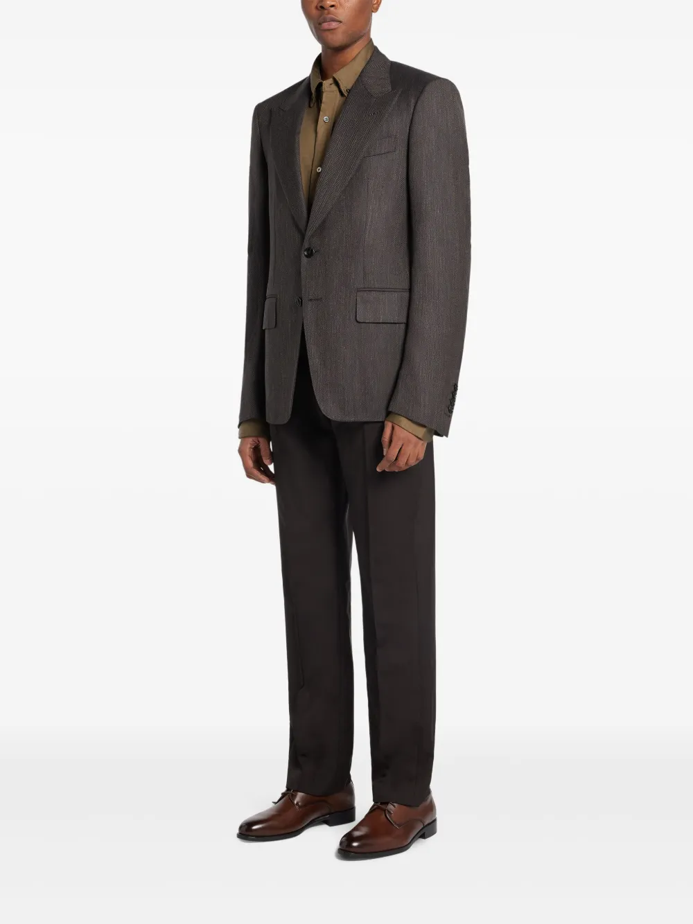 TOM FORD Overhemd met lange mouwen - Bruin
