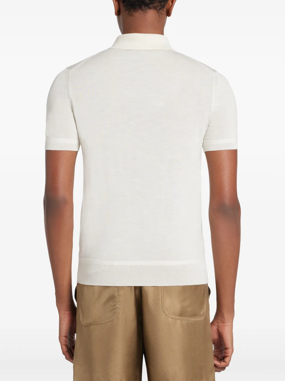 TOM FORD Poloshirt van gerecycled polyester Beige