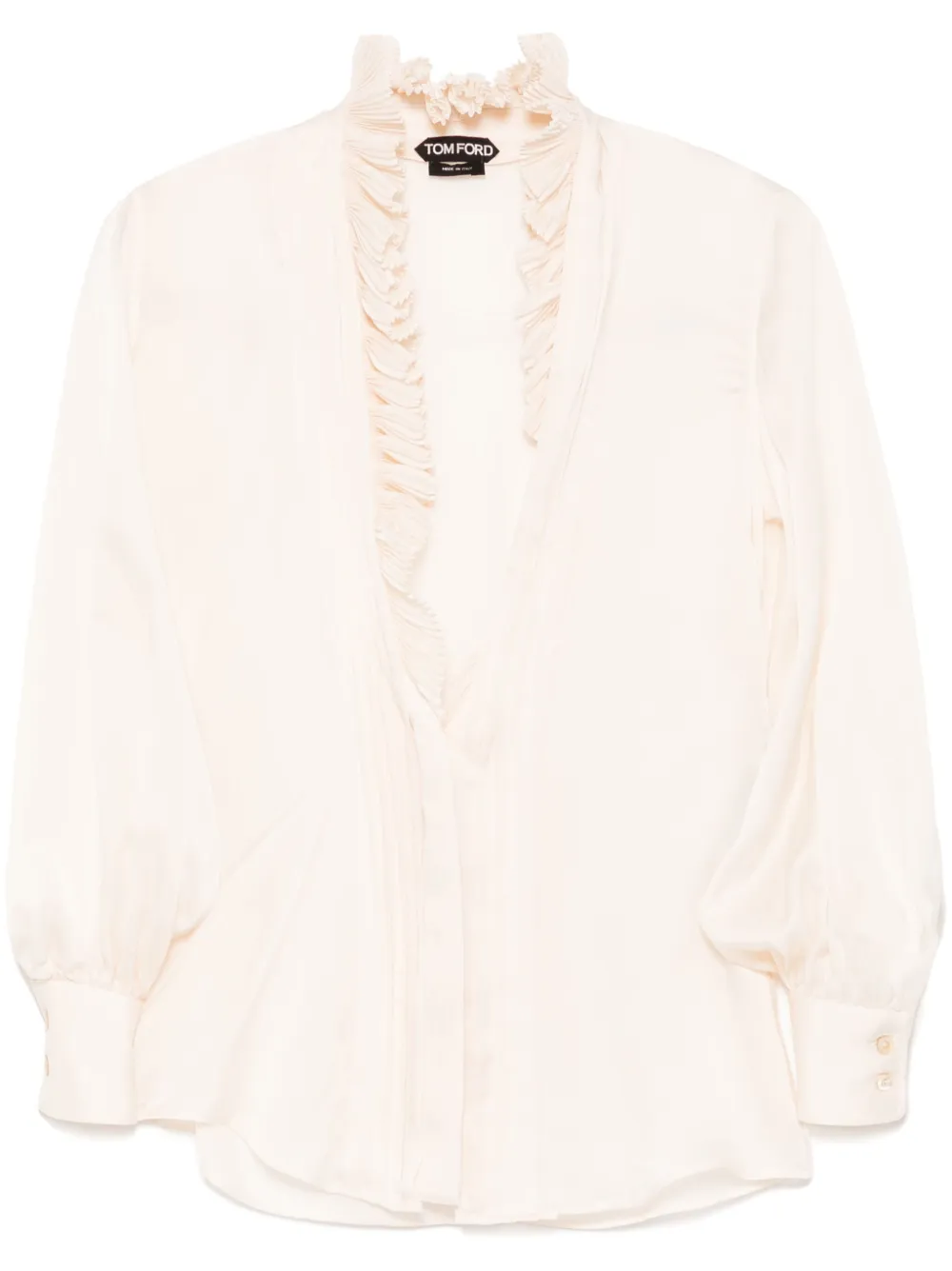 TOM FORD Button-up blouse Wit