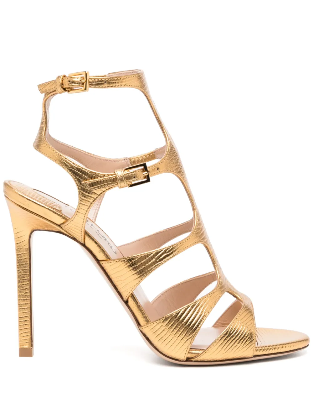 TOM FORD leather sandals Gold