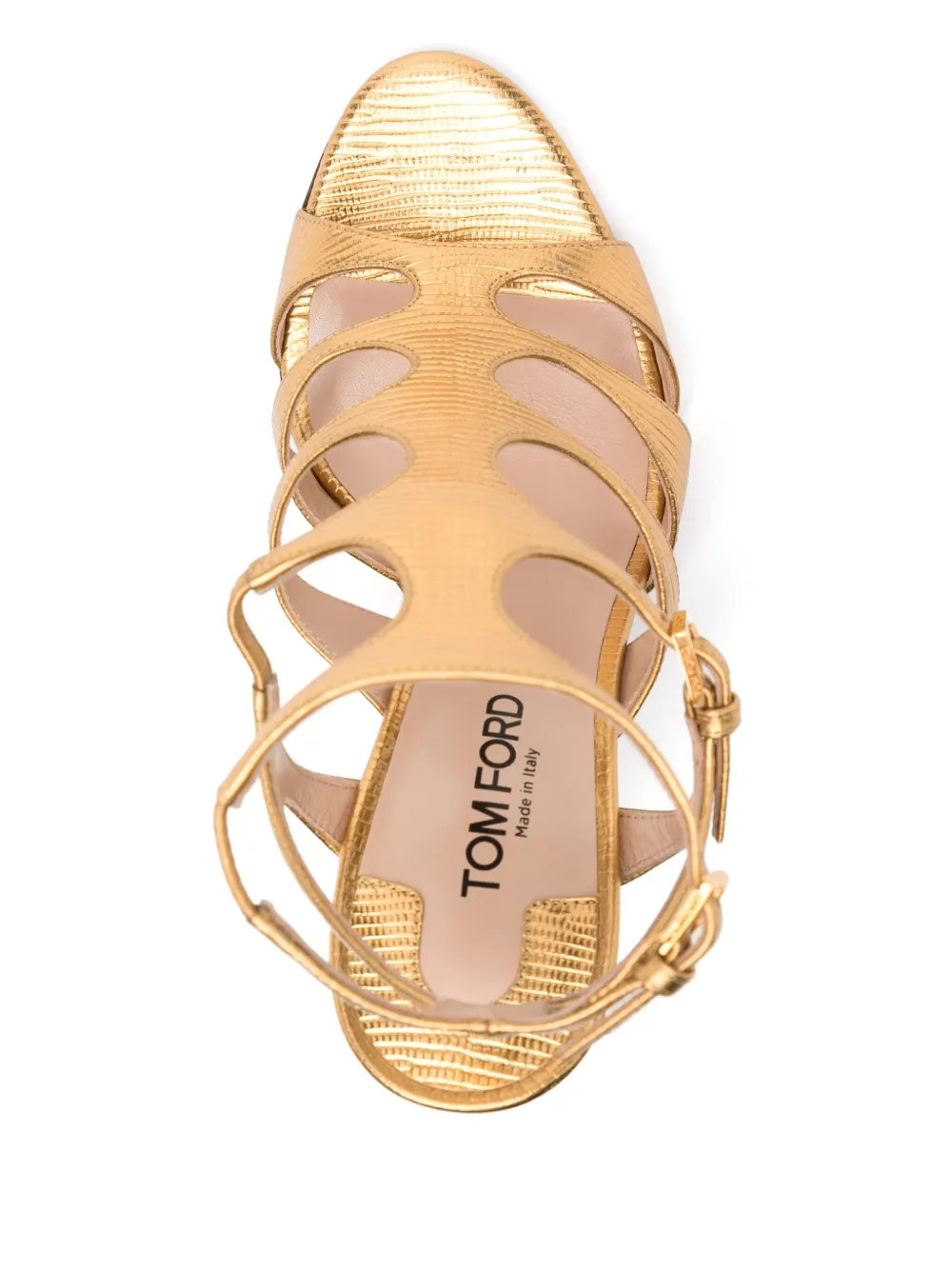 TOM FORD 105mm Paradis sandals Gold