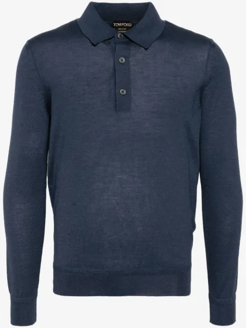 TOM FORD playera tipo polo manga larga