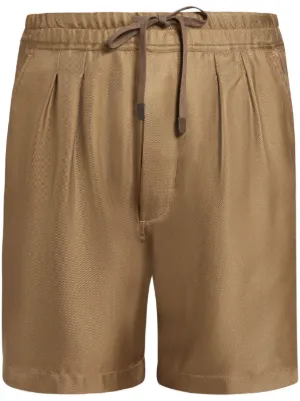ショートパンツ TOM FORD CASHMERE AND SILK BERMUDA TOM FORD Velvet-trimmed stretch-silk shorts | NET-A-PORTER