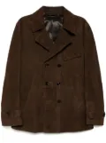 TOM FORD suede peacoat - Brown