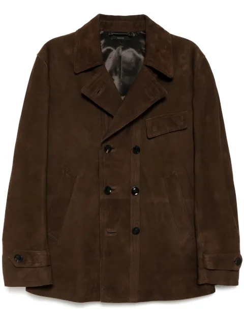 TOM FORD suede peacoat