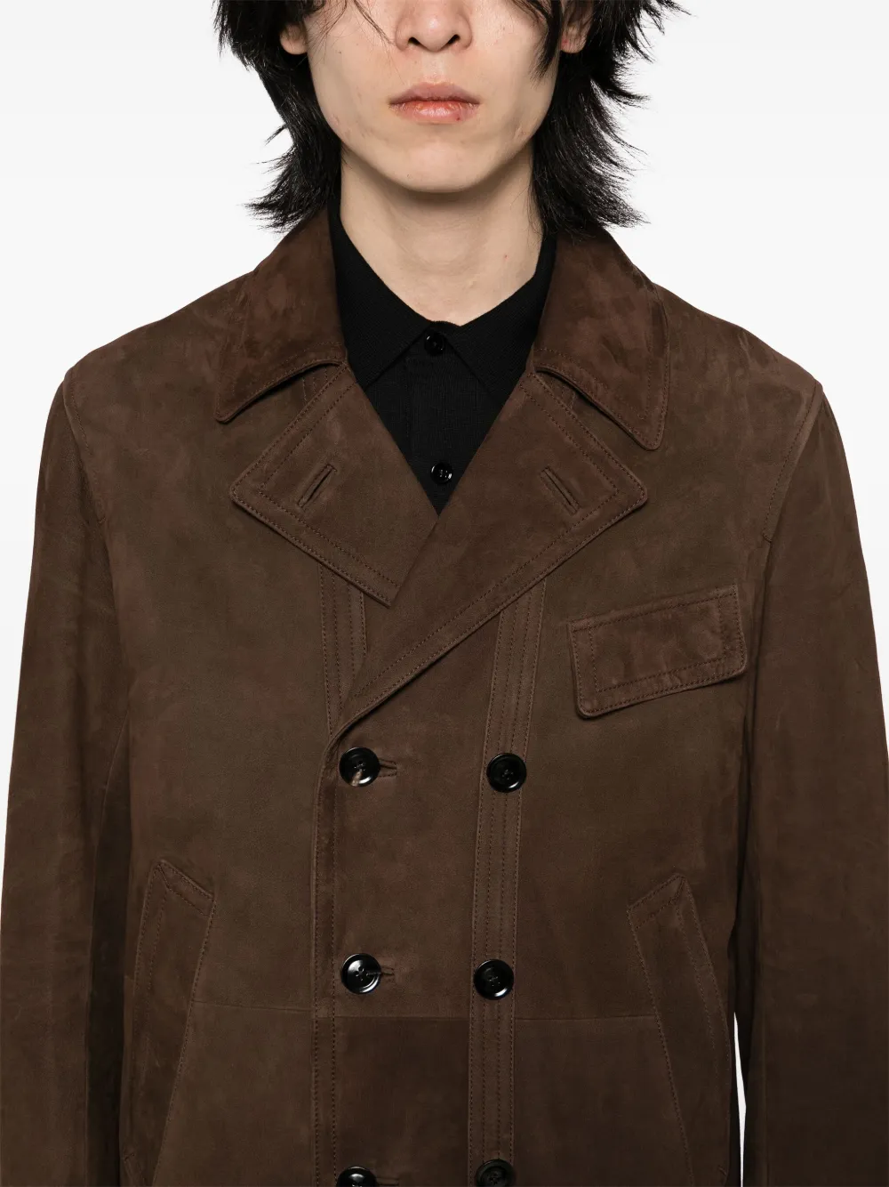 TOM FORD Suède sailorjas Bruin