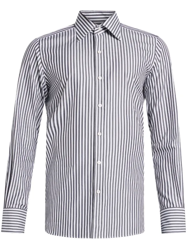 Tom Ford Striped Shirt in Black