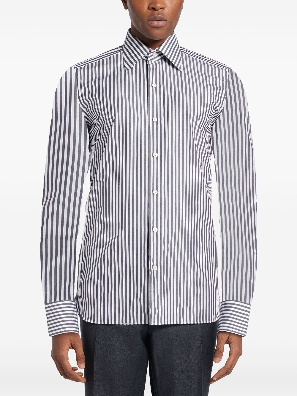 TOM FORD striped shirt - Black