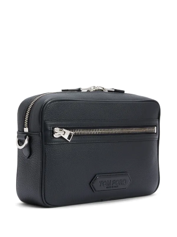 TOM FORD レザー メッセンジャーバッグ | ブラック | FARFETCH JP