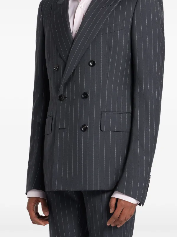 TOM FORD Pinstriped Suit | Grey | FARFETCH JO