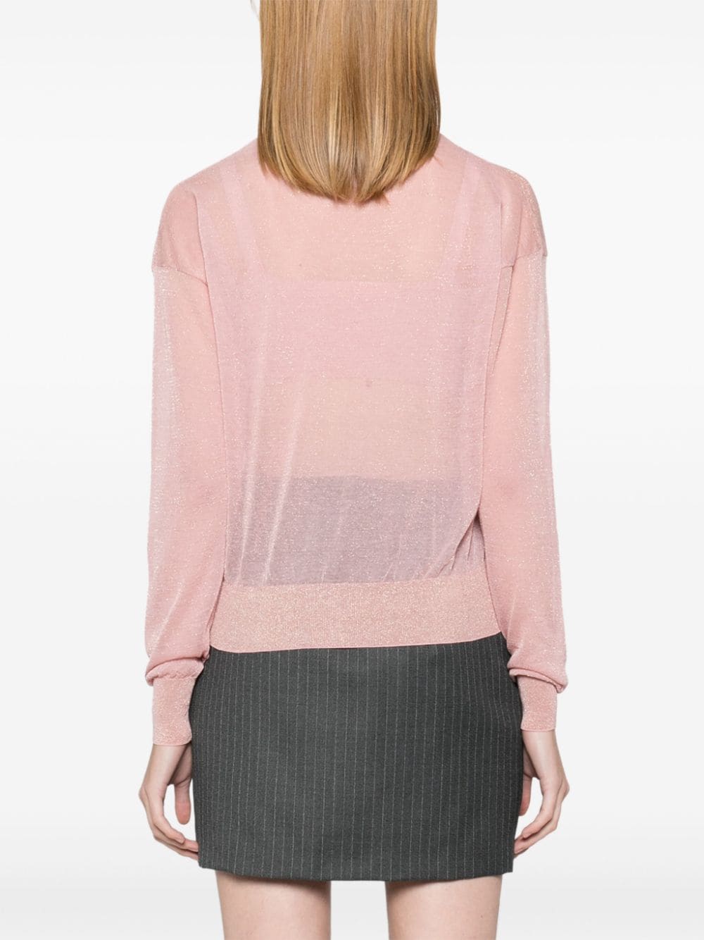 Shop Paloma Wool Metallic-threading Cardigan In Rosa