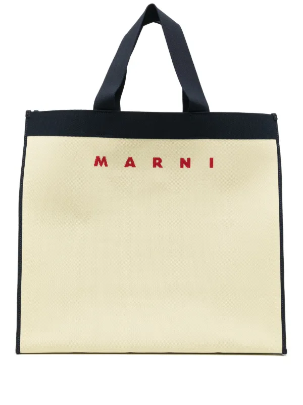Marni ジャカード ハンドバッグ | イエロー | FARFETCH JP