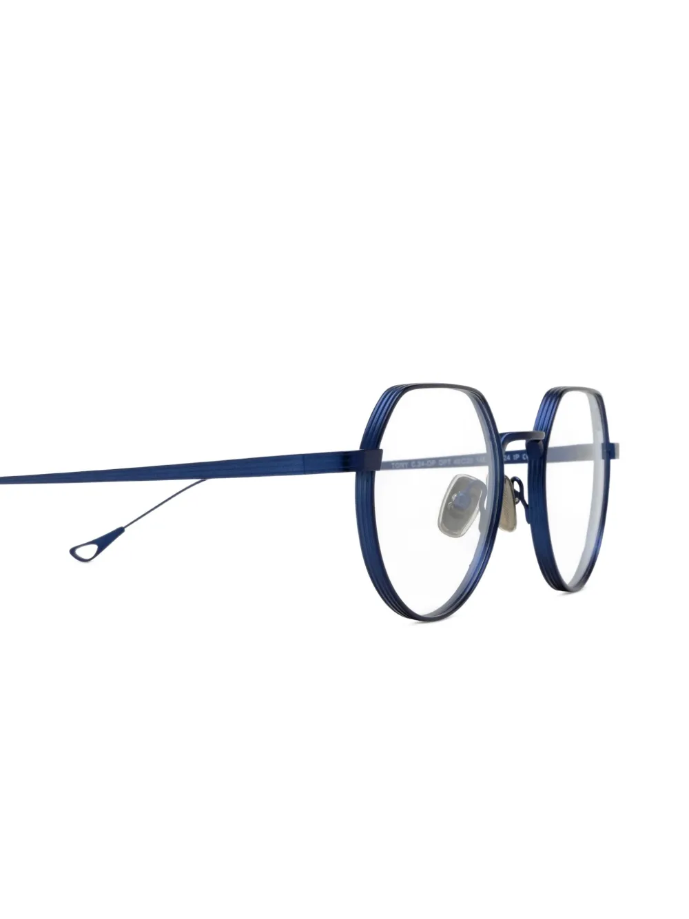  Eyepetizer Tony Geometric-frame Glasses - Blue 