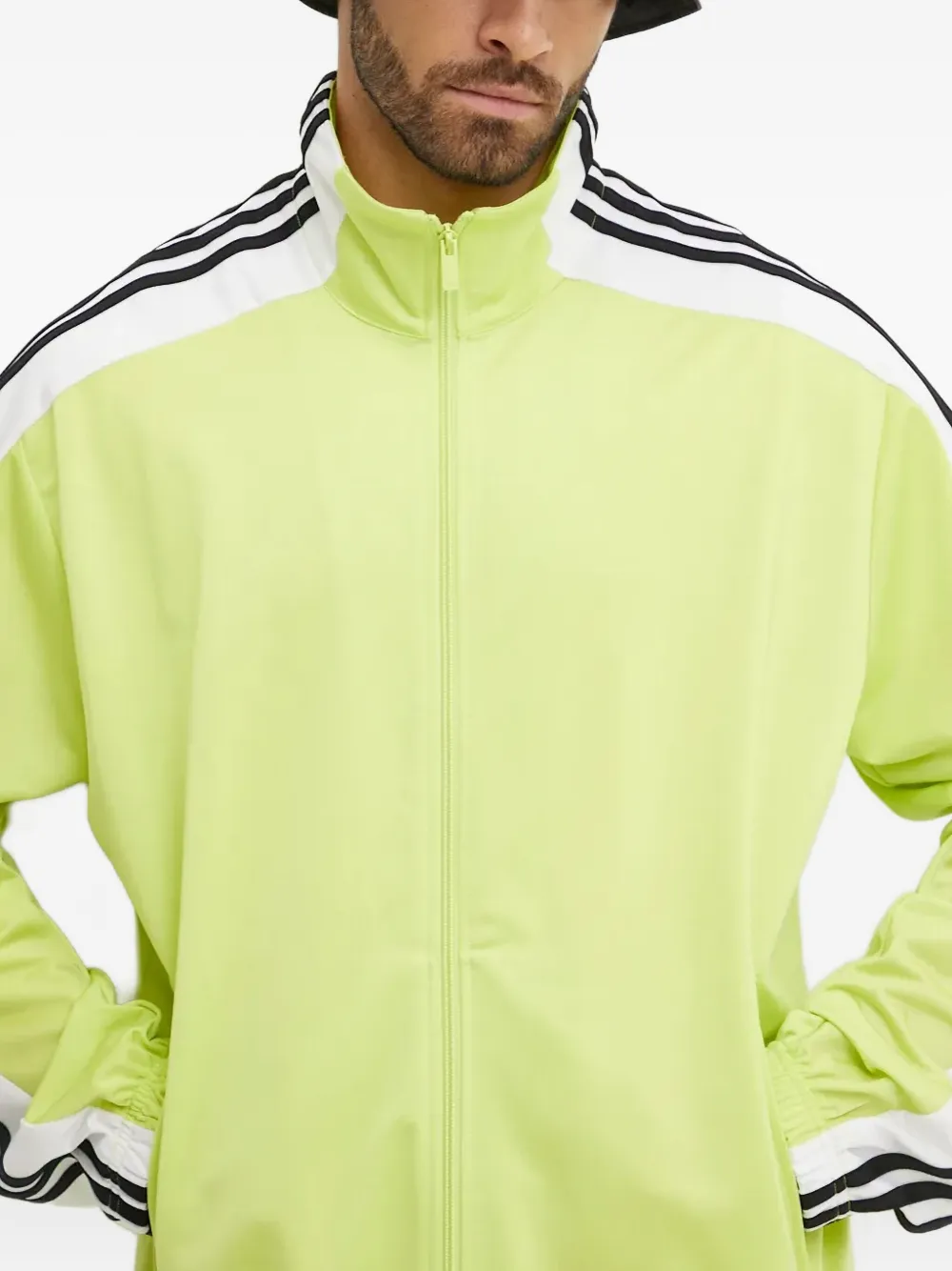 adidas Sweater met drie strepen en rits Groen