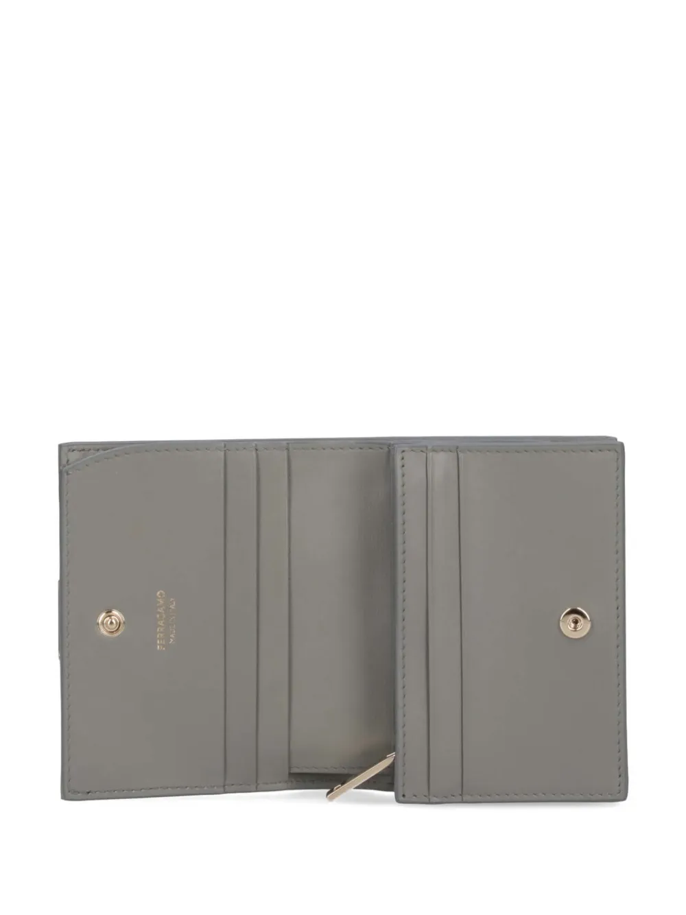 Ferragamo Hug leren portemonnee Grijs