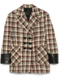 Rabanne checked peacoat - Neutrals