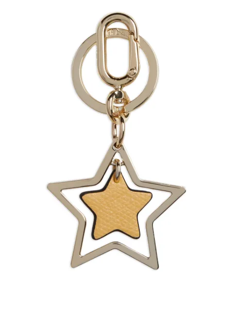 Furla star-shaped leather keyring