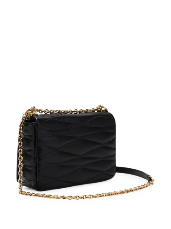 Furla 1927 キルティングレザーショルダーバッグ S | ブラック 