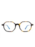 Eyepetizer Neuf geometric-frame glasses - Brown