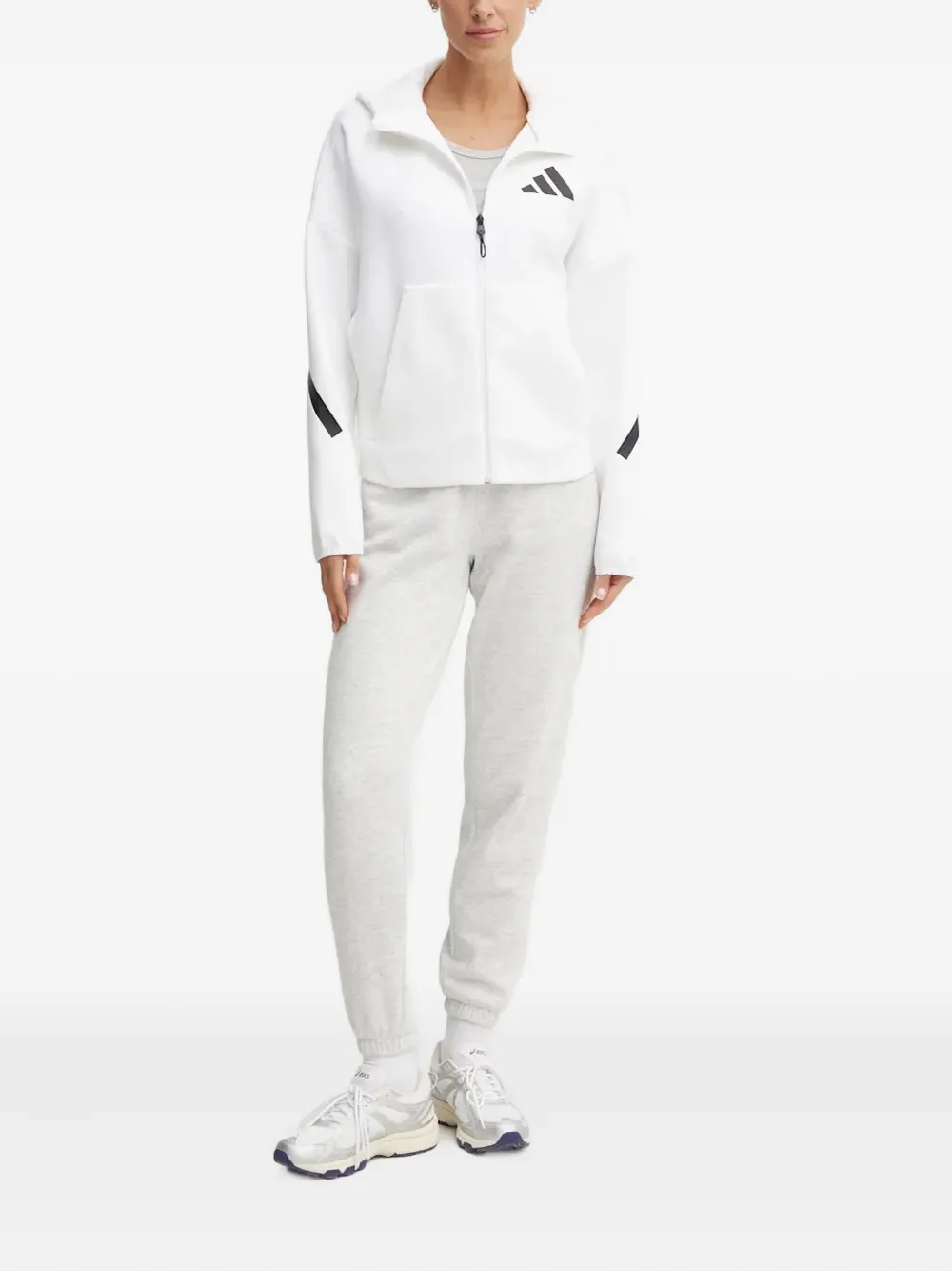 adidas Hoodie met logodetail Wit
