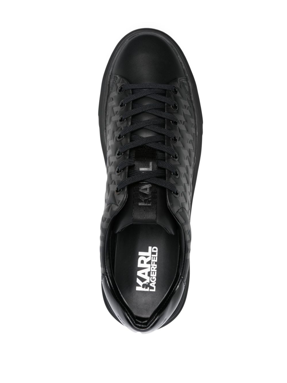 Karl Lagerfeld logo-debossed sneakers Black