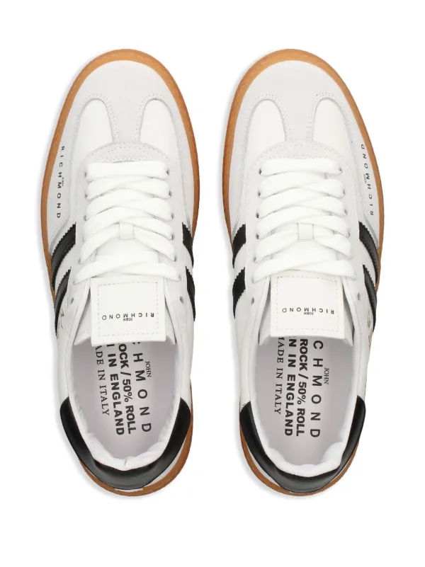 John Richmond logo-stamp low-top Sneakers | White | FARFETCH ZA