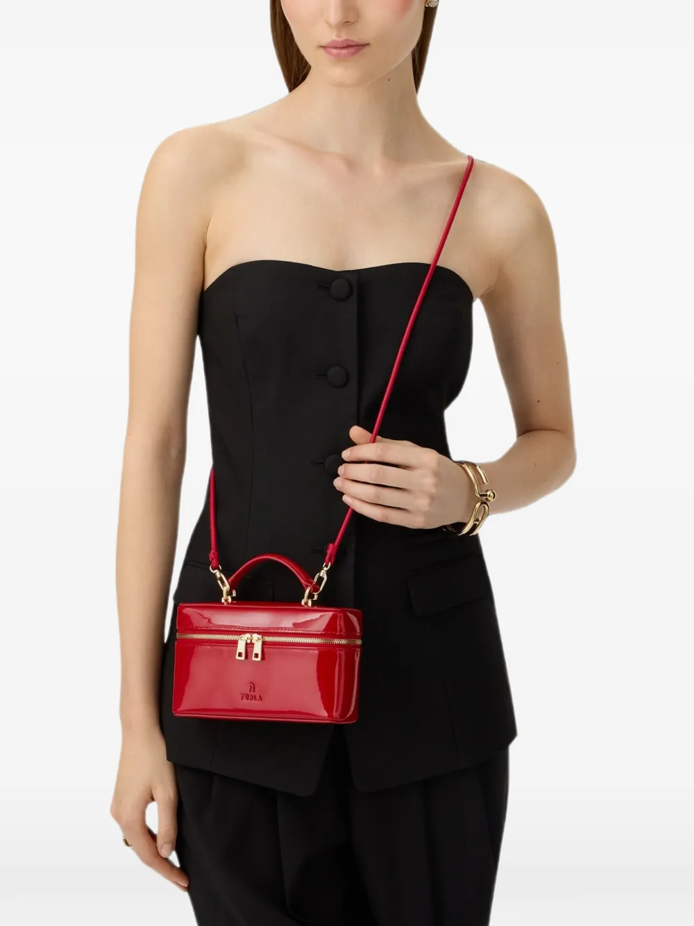 Furla Mini Camelia schoudertas Rood