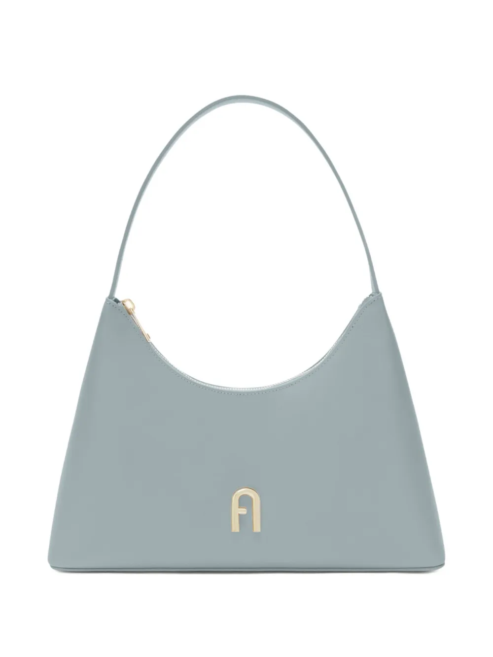 Furla small Diamante curved-top leather shoulder bag | Blue | Image 1