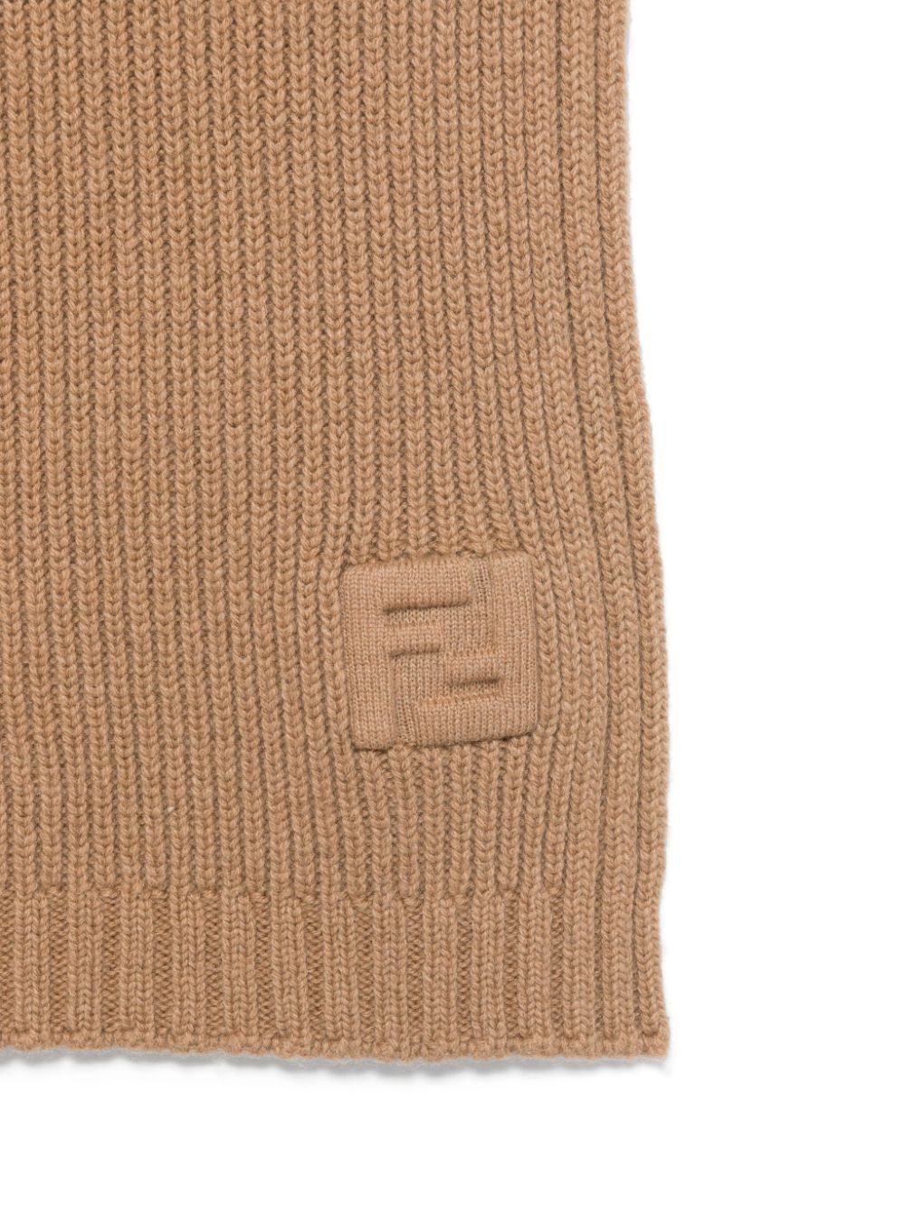 FENDI Sjaal met FF logo - Beige